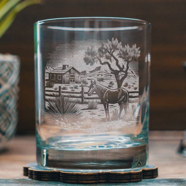 Benoit's Design Co. – Großhandel Cocktail-/Schnapsglas – Wildwest-Pferderanch-Trinkgläser3