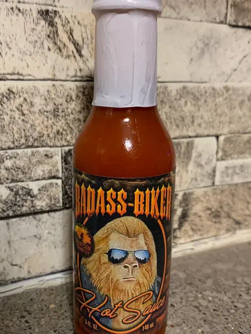 Badass Biker Hot Sauce (CASE/24) for wholesale by Squatchin’ Country