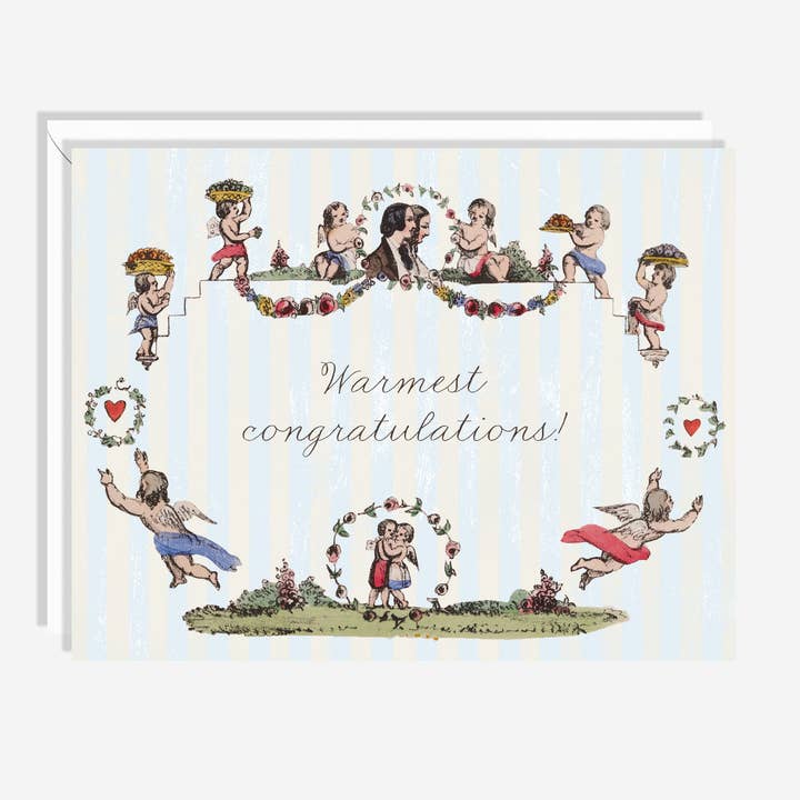 Varmaste gratulationer | Vintage | Bröllopskort för wholesale av Crumb La Dote