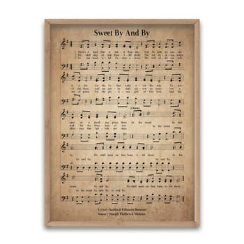 Because He Lives Unframed Hymn Wall Art Print Faire Com
