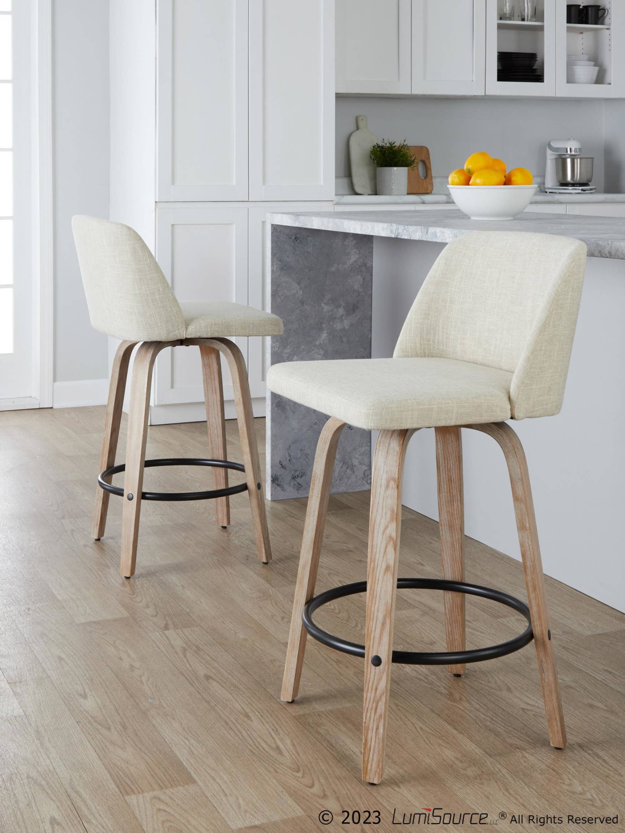 LumiSource and Grandview Gallery - Wholesale Stool - Toriano 26" Fixed Height Counter Stool Q - Set of 2113