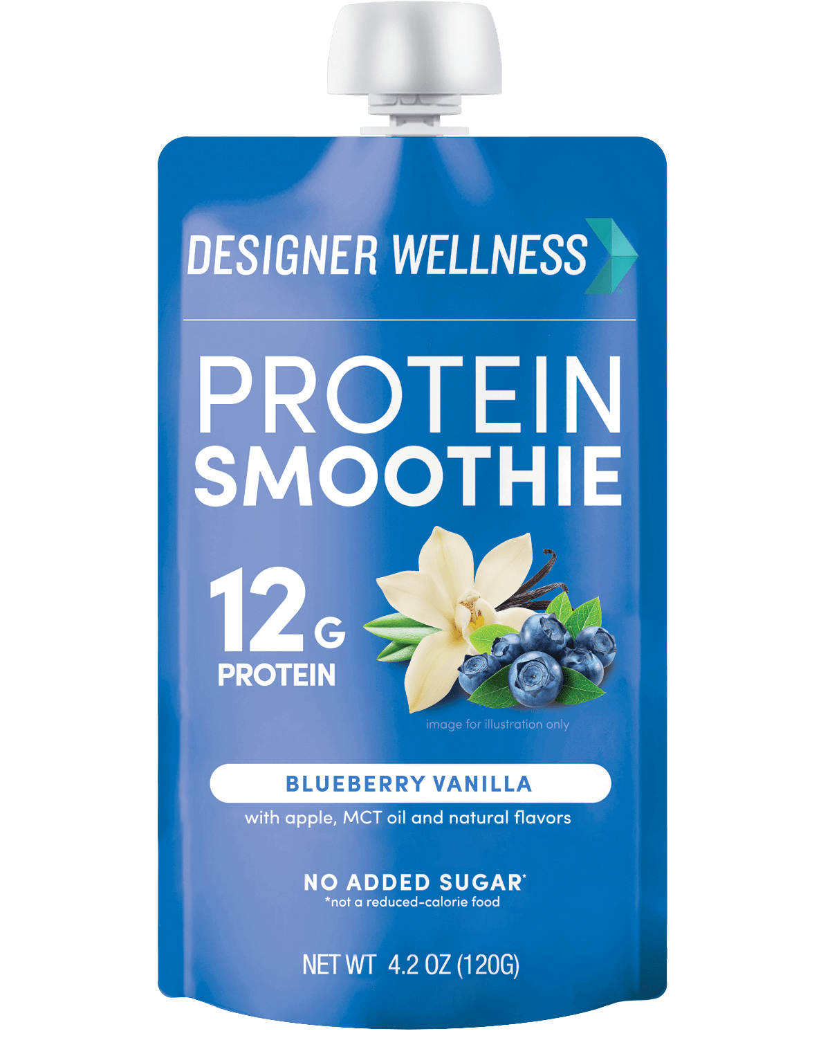Designer Wellness – Engroshandel Pulver til sunhedsdrik – Protein Smoothie - Blåbær Vanilje 12 stk6