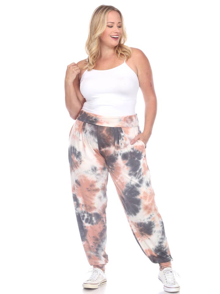 WHITE MARK - Vendita all'ingrosso Pantalone - Donna - PANTALONI HAREM TIE DYE - TAGLIE FORTI8