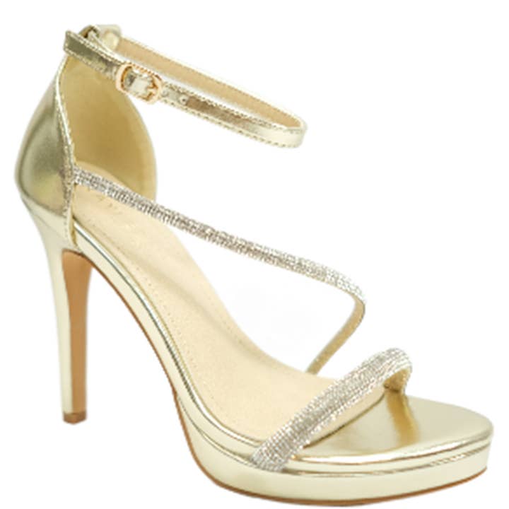 RHINESTONE GEKNOTETE KNÖCHELRIEMEN-KLEIDSANDALEN, IRELAND 1 für den Großhandel von JOIA ACCESSORIES