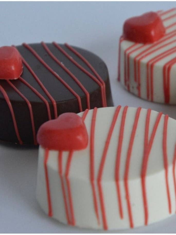 Valentines Chocolate Covered Oreos for wholesale by Chocolates Unlimited by Denise