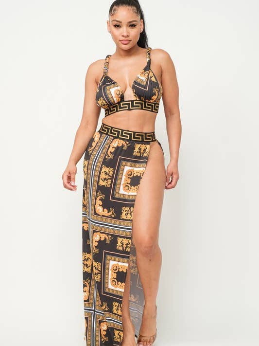 Crop-Top W Röcke-Set mit elastischem Band für den Großhandel von Belita Collection