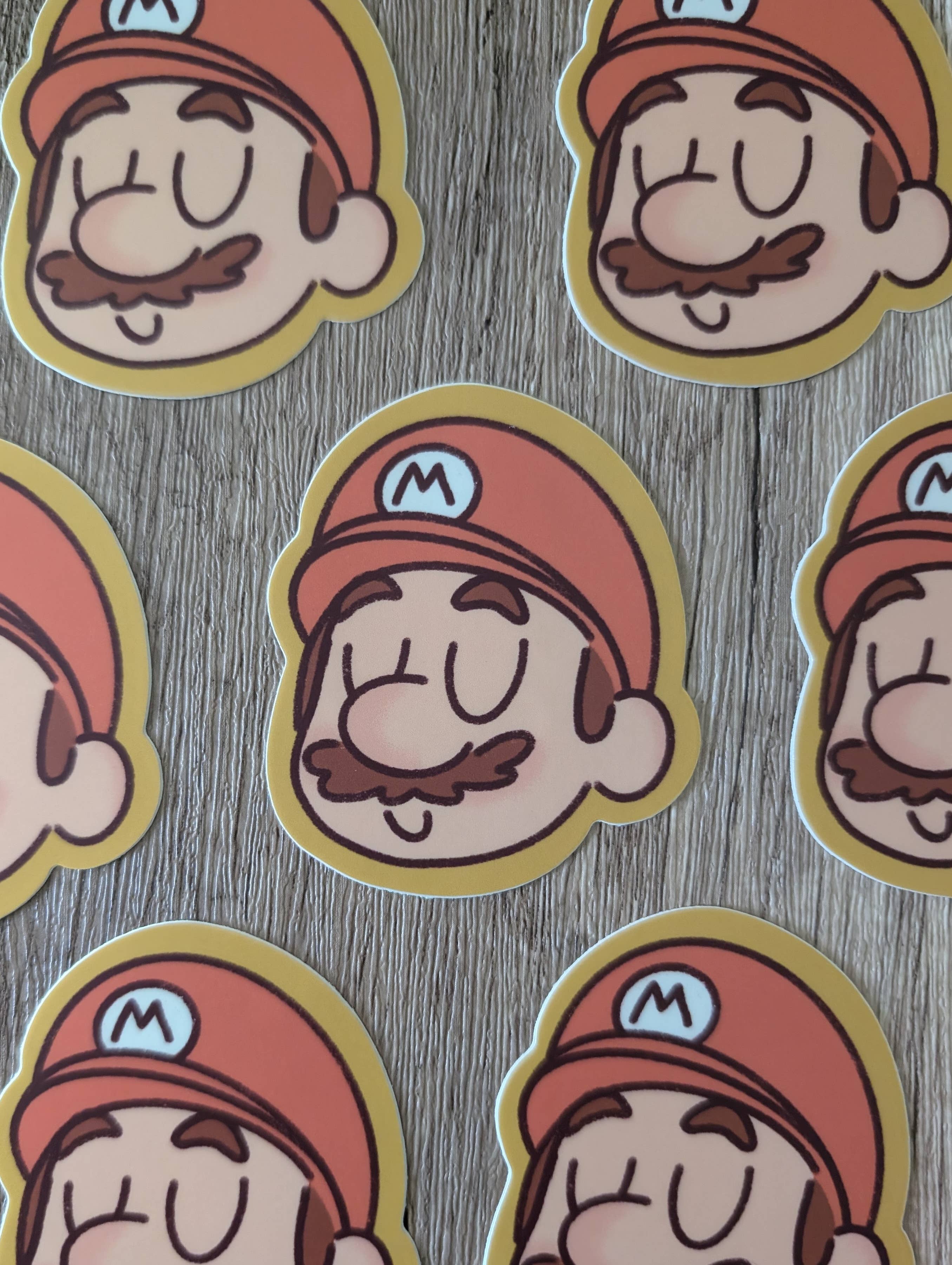 Sadsquatch – Großhandel Aufkleber – Netter Super Mario Friends Luigi Peach Wario Vinyl-Aufkleber7