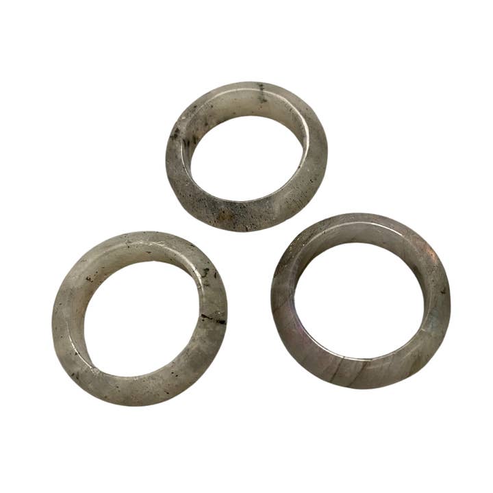 Anillo de cristal, labradorita para venta al por mayor de VIE