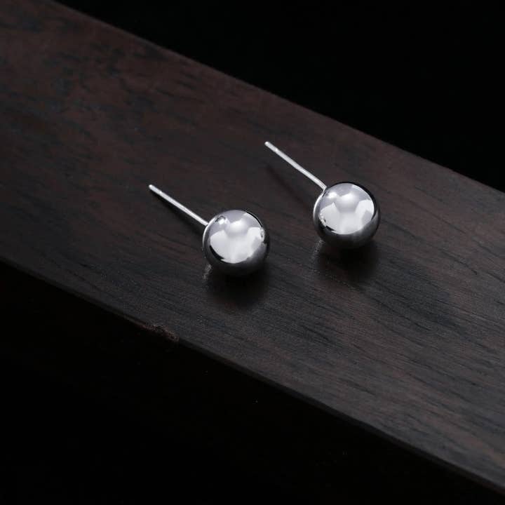 Moclein - Vente Clous d'oreille - Boucles d'oreilles clous classiques en argent sterling