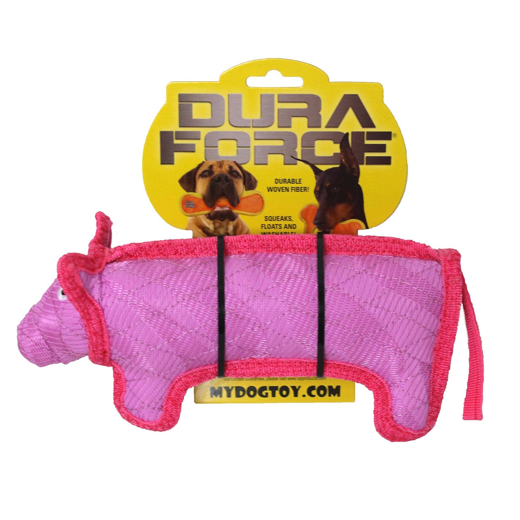 Tuffy Dog Toys - VIP Products – Squeaky Toy - Cão por atacado – DuraForce Pig - Brinquedo para Cão Rosa, DuraForce, DuraForce7
