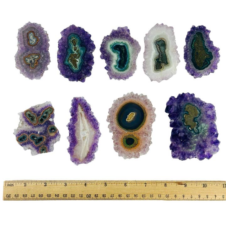 Rock Paradise - Wholesale Spiritual Stone/Crystal - Amethyst Stalactite - Large Crystal Slices - YOU CHOOSE