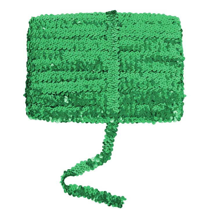 AK Brand - Wholesale Ribbon – Gift wrapping - Elastic Sequin Trim 0.8 Inch Glitter Paillette Ribbon30