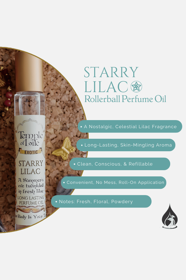 Temple of Life Oils & Perfumes – Fragrância Roll-On por atacado – Óleo de Perfume Exótico | Lilás Estrelado | Fragrância de Lilás1