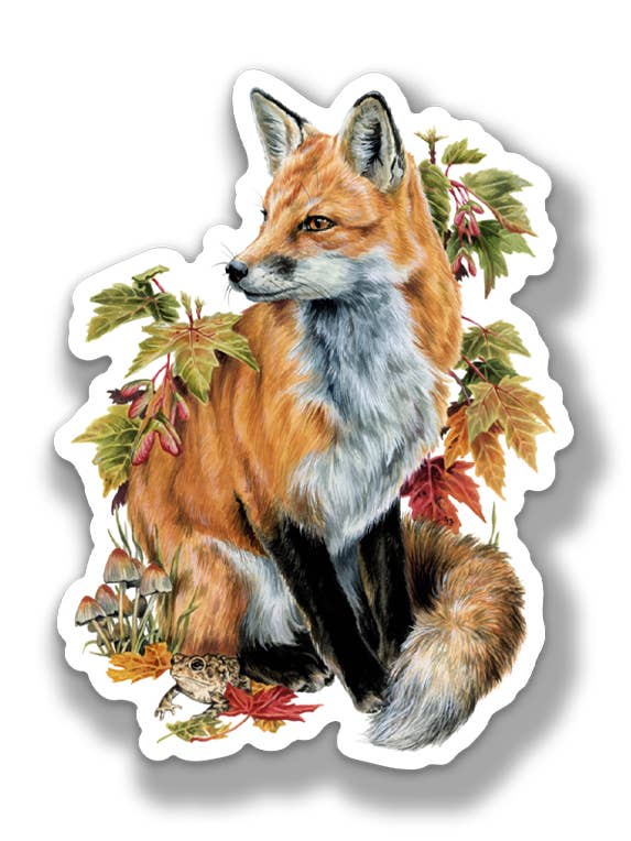 Red Fox Sticker for wholesale by Freehand Goods