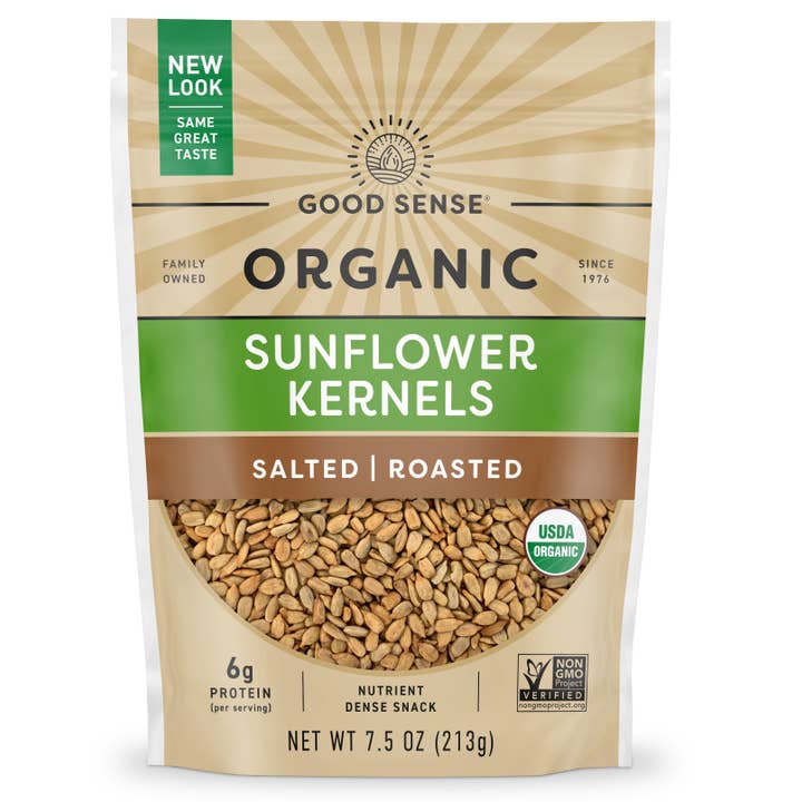 Good Sense Foods - Wholesale Nuts - Organic Roasted & Salted Sunflower Kernels