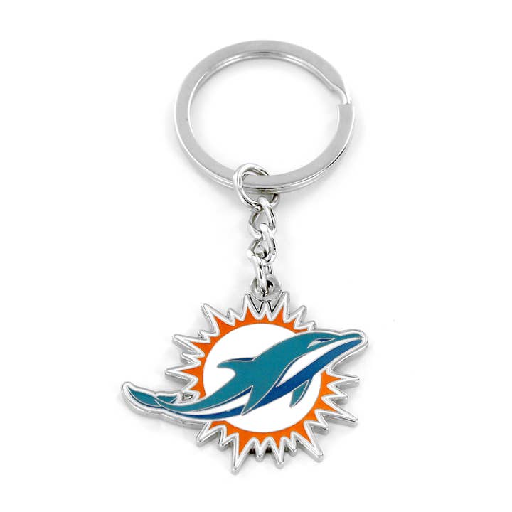 NFL Miami Dolphins Logo Keychain for wholesale by Aminco USA