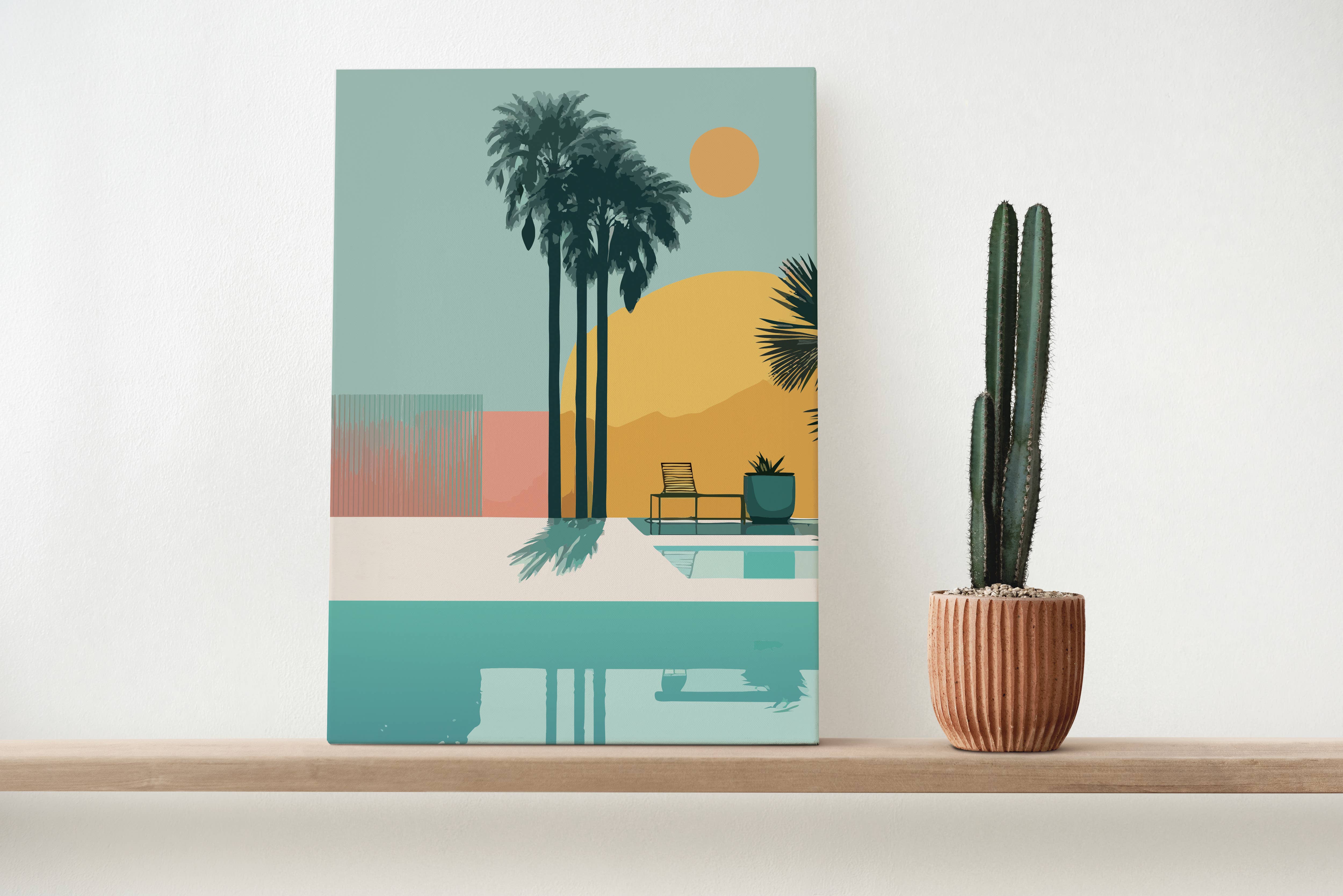 Graine Créative - Wholesale DIY Craft Kit - PAINTING WITH THE NUMBER PALM TREES2