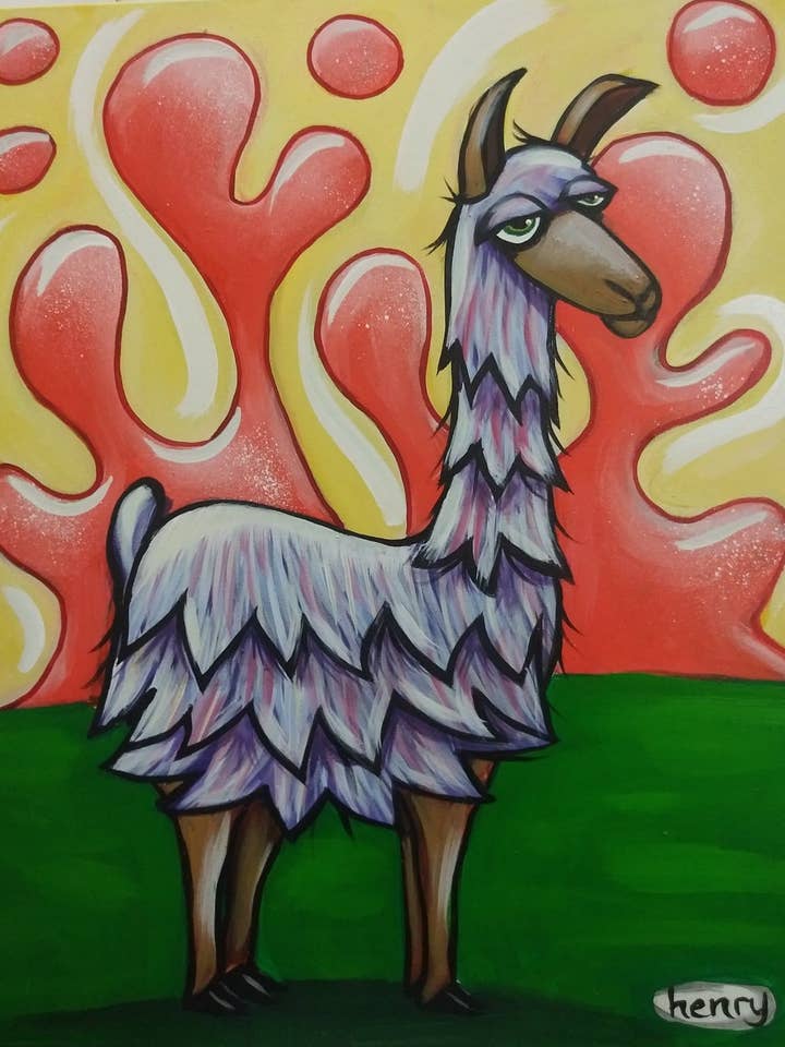 No Drama Llama Canvas Print for wholesale by It's a Henry