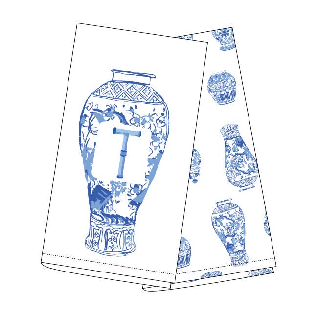 8 Oak Lane – Engroshandel Viskestykke – Ginger Jar Initial køkkenhåndklædesæt15