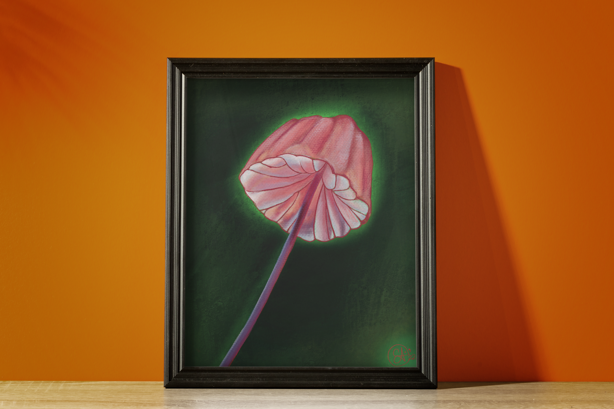 Imaginarium Arts - Wholesale Art Print - Barbiecore Pink Mushroom Fine Art Print 8"x10"1