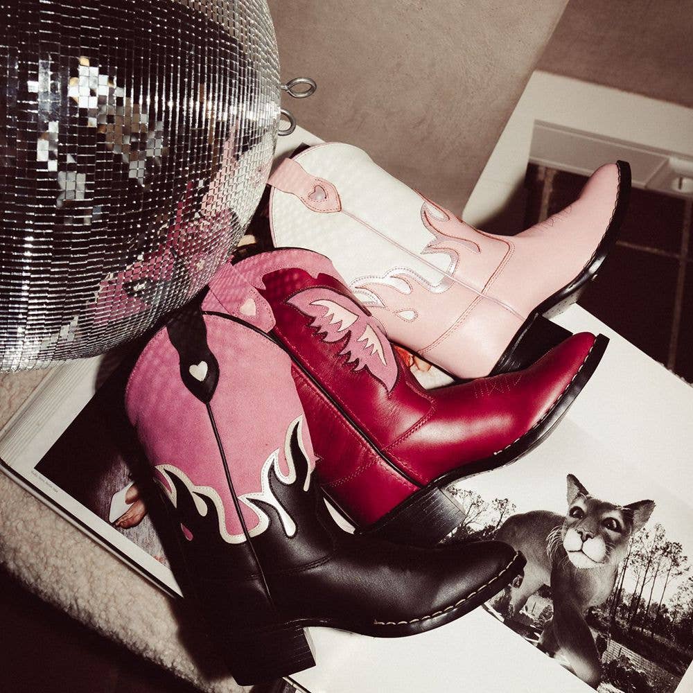 Moonrise - Vendita all'ingrosso Stivali da cowboy - Donna - Stivali cowboy rosa Moonrise2