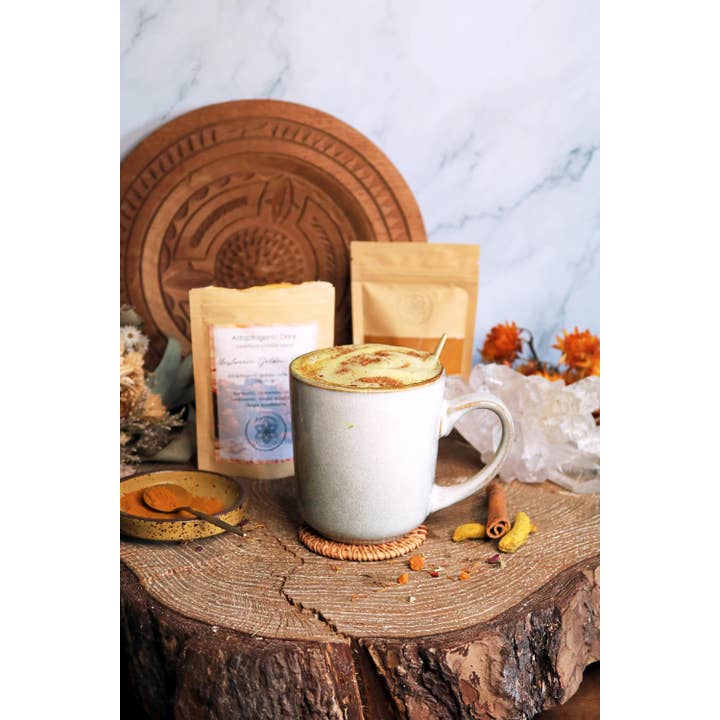 Ayamani Naturals – wholesale Hälsodryck i pulverform – Svamp Golden Latte | med Reishi & Chaga, Adaptogen gyllene mjölk Vegan