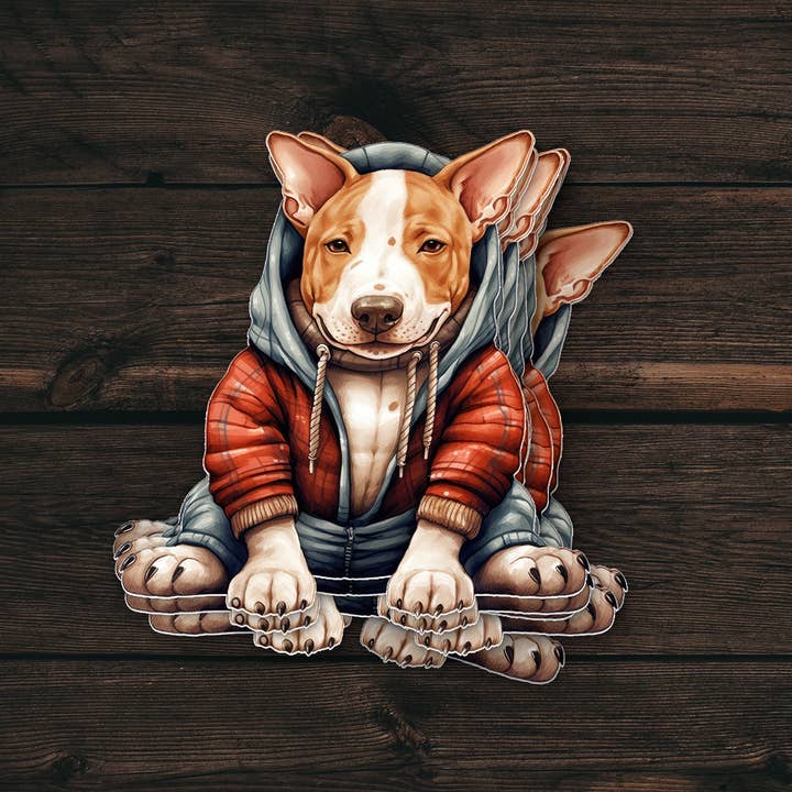 Bull Terrier | Dog Sticker for wholesale by PiggyPrintStickers