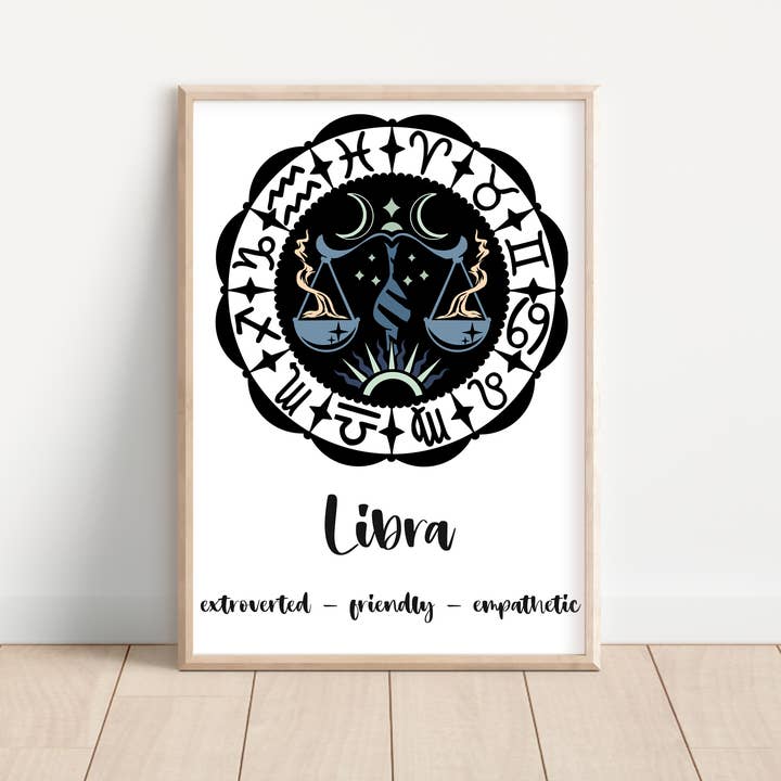 Vægt horoskop plakat for engroshandel hos Brighter future apparel