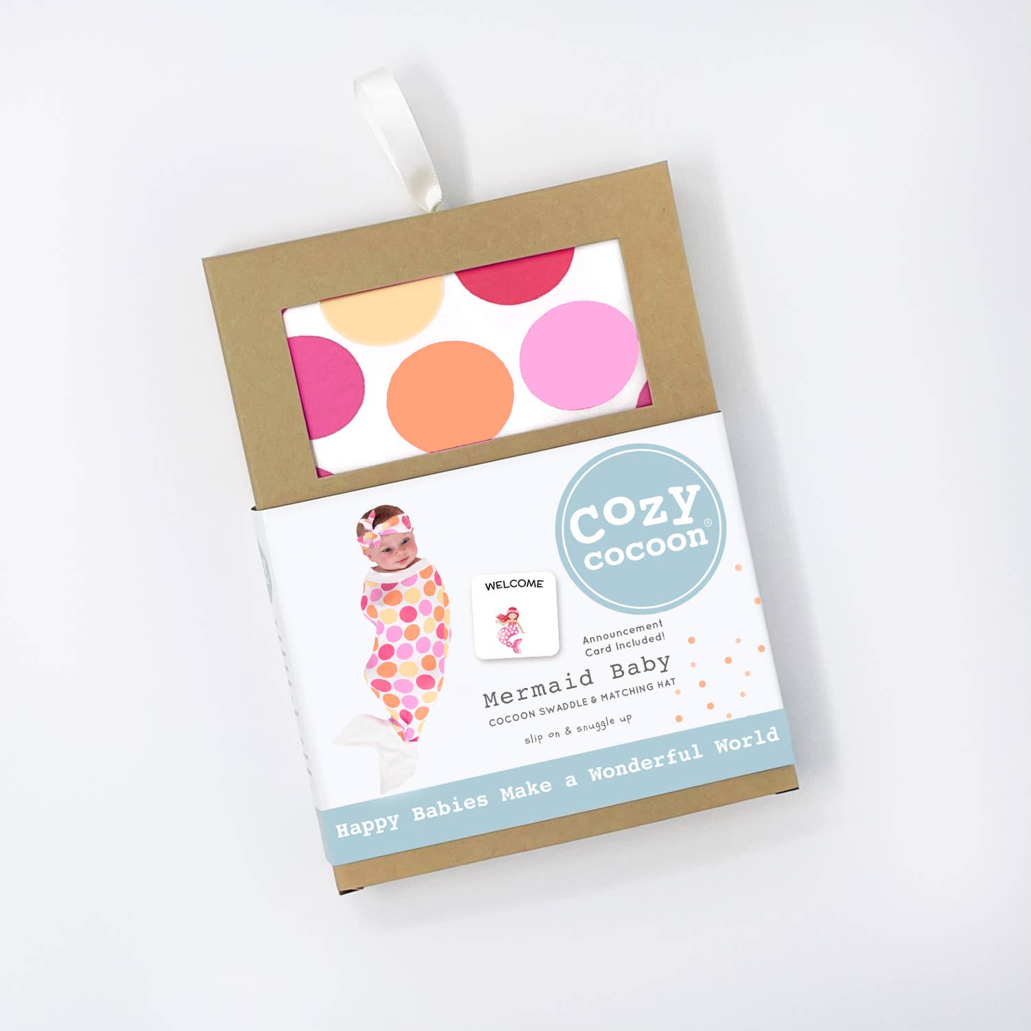 Cozy Cocoon - Wholesale Swaddle Set - Baby - Mermaid Baby Confetti1