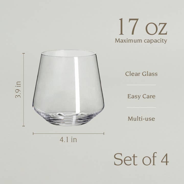over&back - Wholesale Wine Glass - Modern Mouth-Blown Glassware – Service for 420