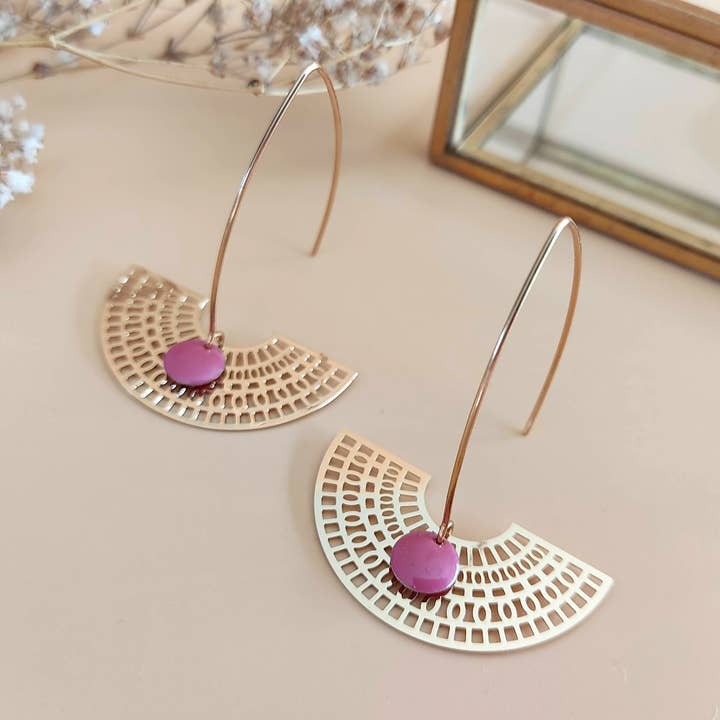 La Rêveuse oude roségouden oorbellen voor wholesale door Sophie Bijoux