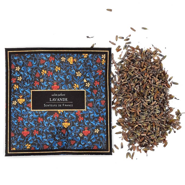 Bag of natural lavandin with blue illumination pattern for wholesale by Senteurs De France