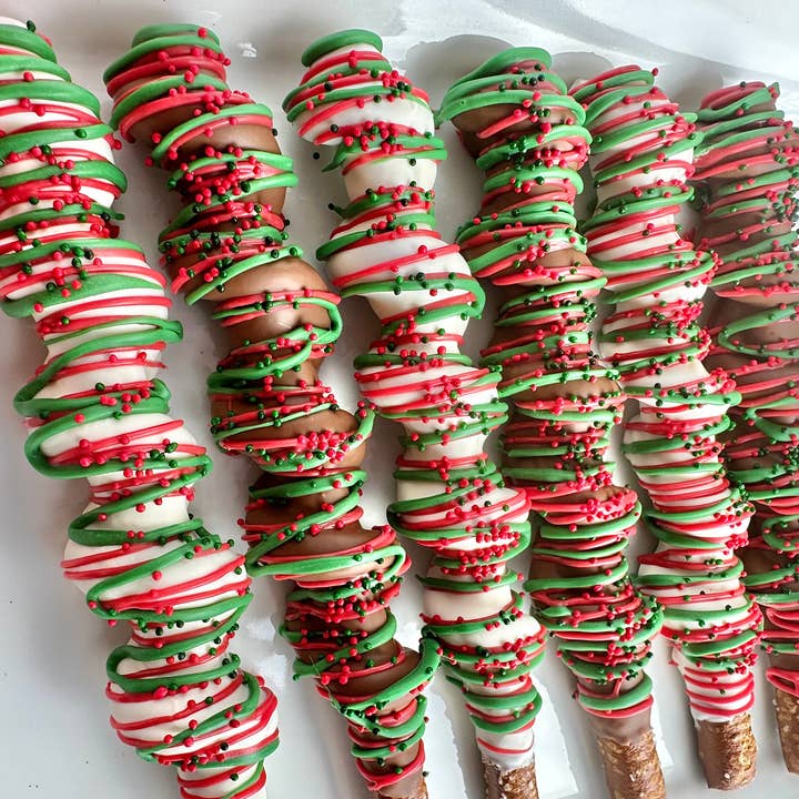 Delightful Chocolates - Wholesale Chocolate Covered Sweets - Holiday Chocolate Covered Caramel Pretzels3