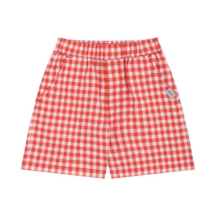 ToTo Heros - Wholesale Shorts - Kids - Gingham Check Pull-On Summer Shorts7