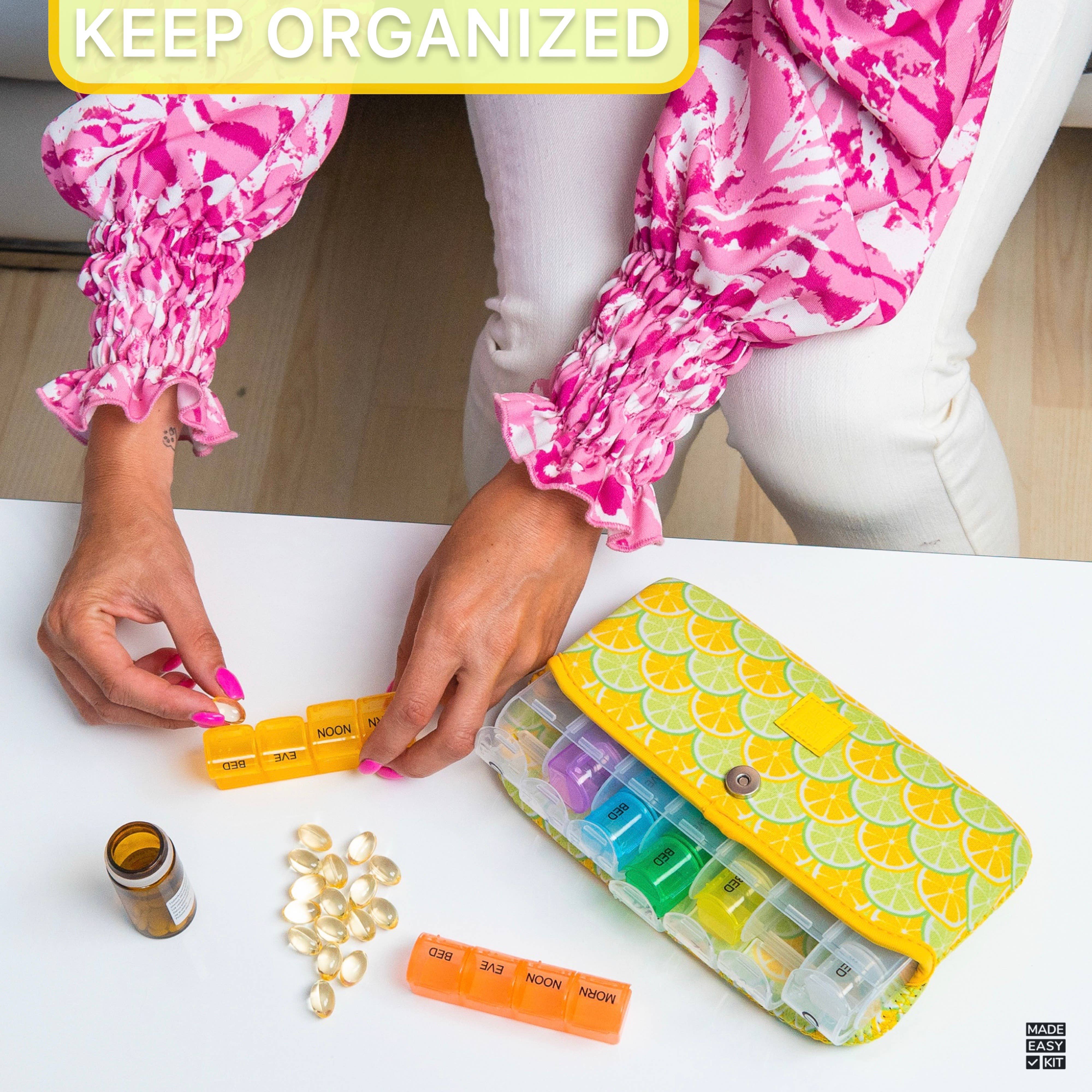 MADE EASY KIT – wholesale Pill organiser – Made Easy Kit Pill Case Large 7-Day / 28 Compartments26