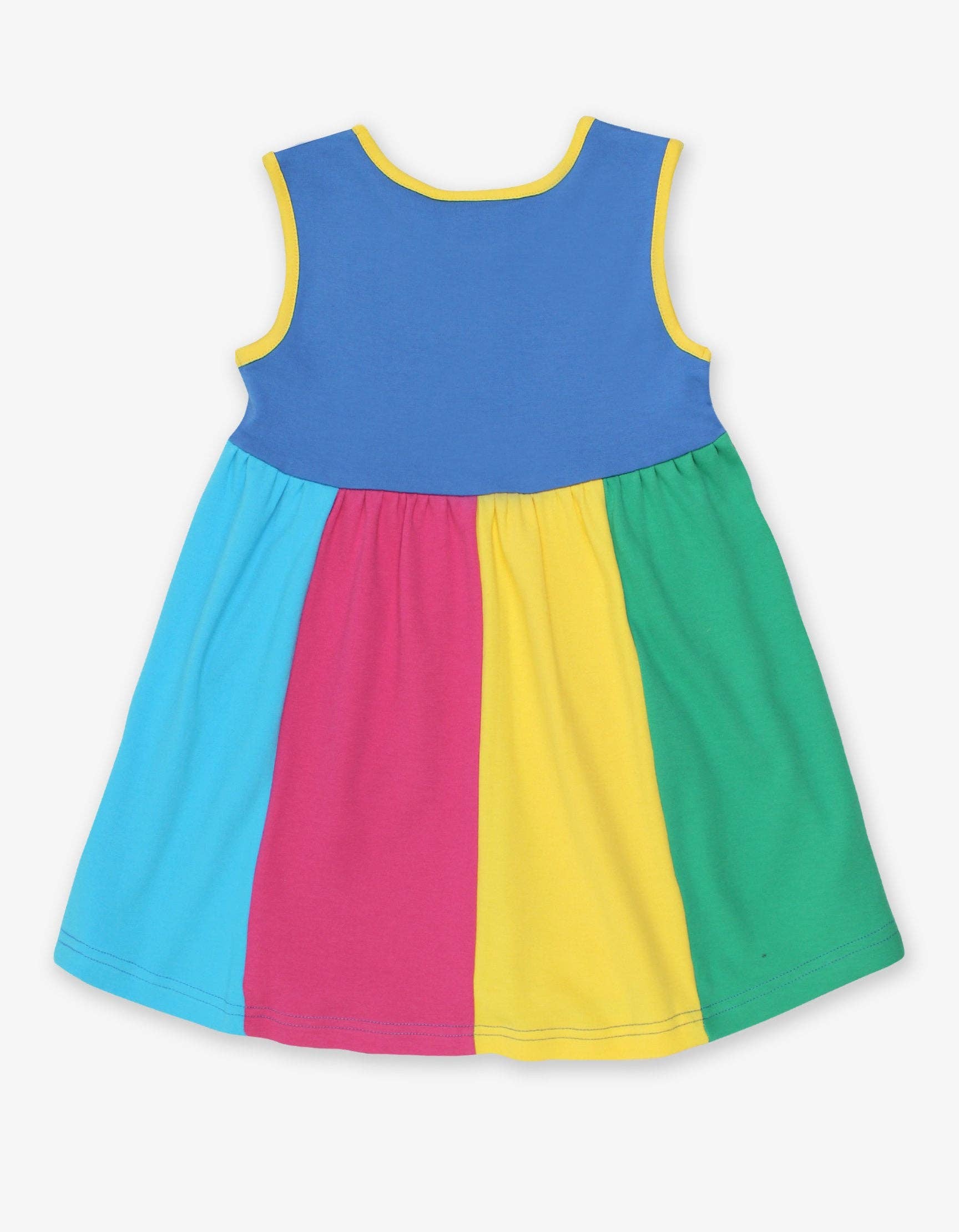 Toby Tiger - Wholesale Dress - Kids - Organic Multi Stripe Pinafore Dress2