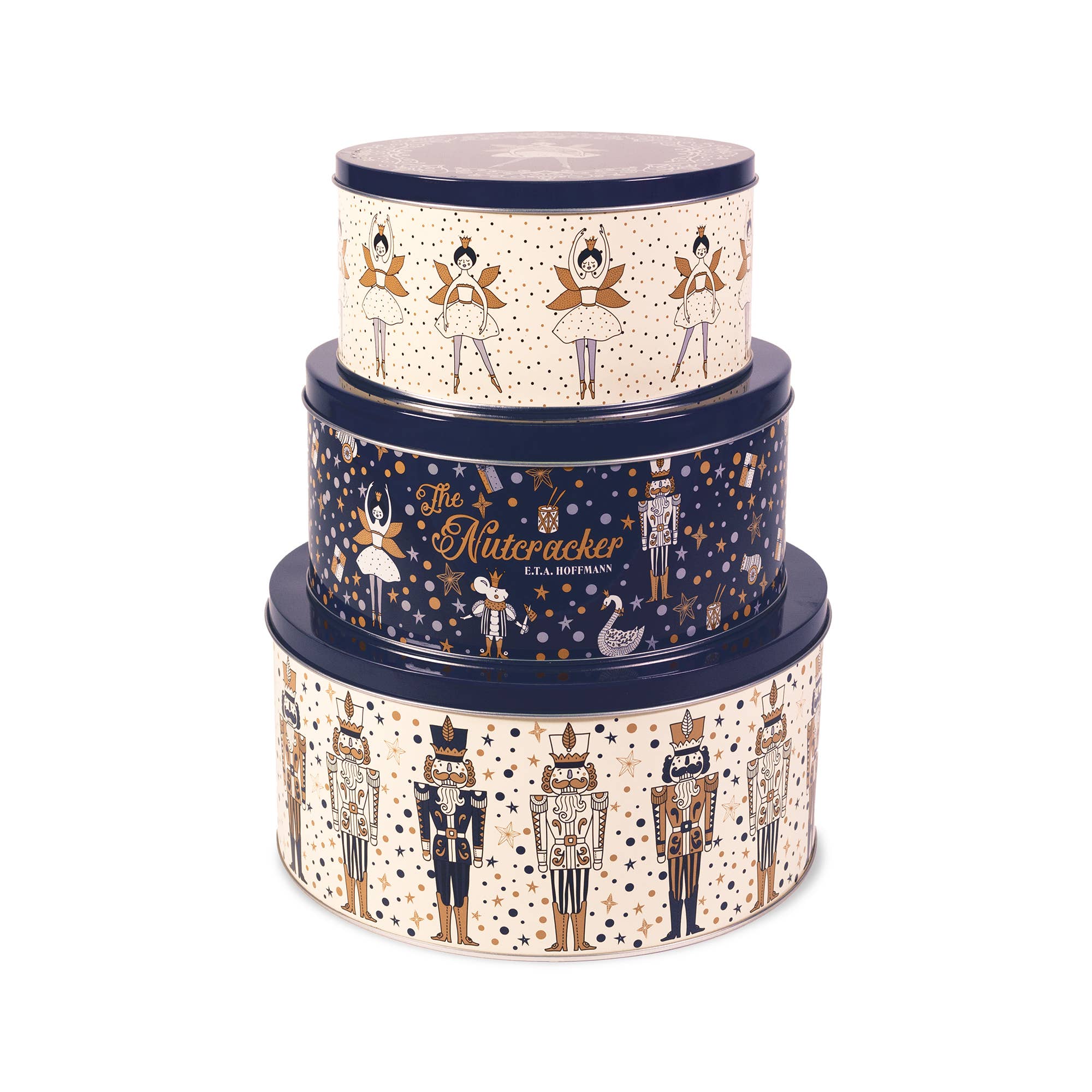 Steel Mill and Co. - Wholesale Food Storage Container - Cookie Tins (Set of 3), The Nutcracker4