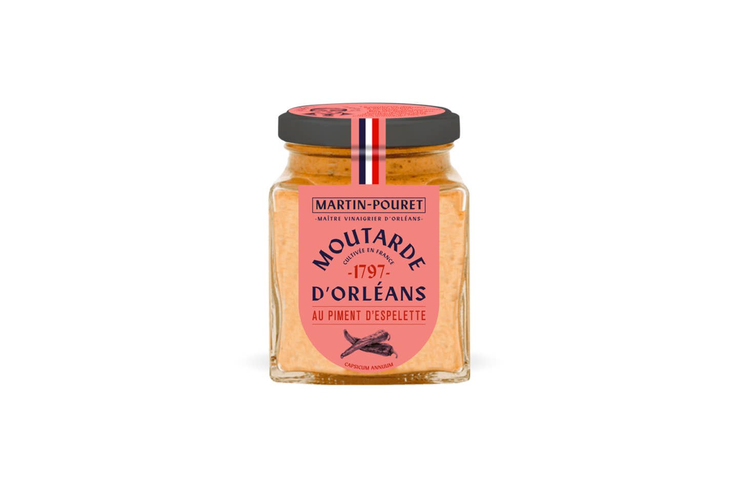 Apricot & Honey Gourmet - Wholesale Mustard - Traditional Orléans Mustard-Espelette Pepper Martin-Pouret