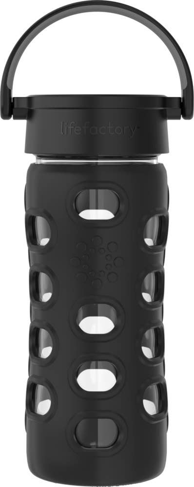 Lifefactory - Wholesale Water Bottle - 12oz Glass Water Bottle Classic Cap - Easy To Grip5