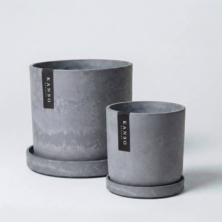 Kanso Designs - Wholesale Plant Pot - 7" & 4" Signature Planters & Saucer - 2PCS | Earth Colorways25