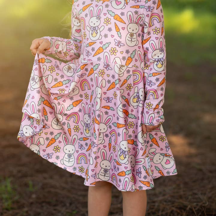 Vestido Rodopiante Feliz e Fofo por atacado de JustForLittles