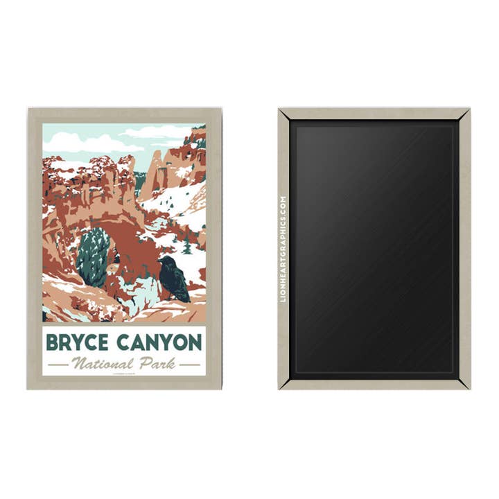 Arches National Park Magnet | Retro Utah Travel Souvenir for wholesale by Lionheart Graphics