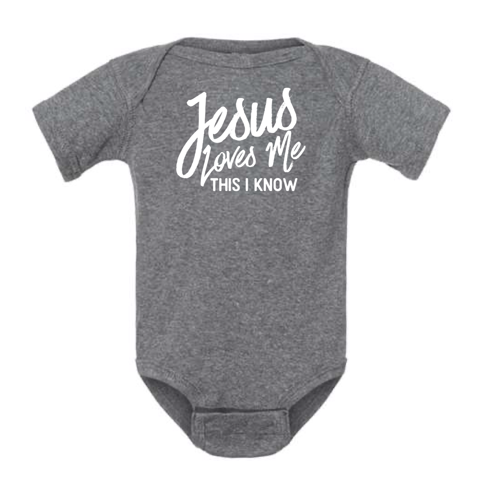 dkhandmade - Wholesale Bodysuit (Non-Footed) - Baby - JESUS LOVES ME THIS I KNOW BABY ONESIE2