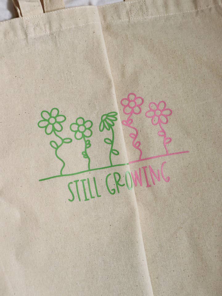 Still Growing | Natural Cotton Tote Bag for wholesale by Day Dreamer Studios