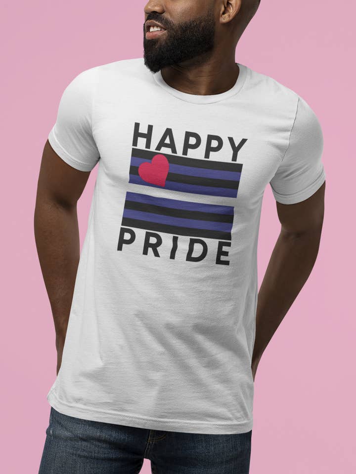 Happy Leather Latex BDSM Pride T-Shirt, Pride Shirt, Leather for wholesale by Pride Majic