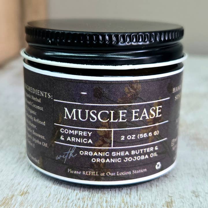 Muscle Ease | Comfrey & Arnica Lotion for wholesale by Nature's Mercantile