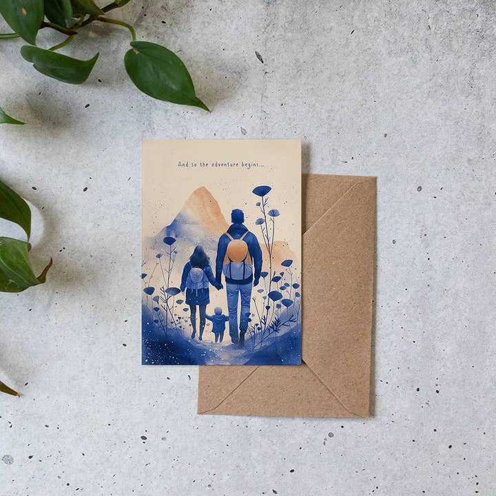 Botanopia - gifts , decor and cards for plant lovers - Wholesale Baby Card - And so the adventure begins | New Baby Card | Gender Neutral2