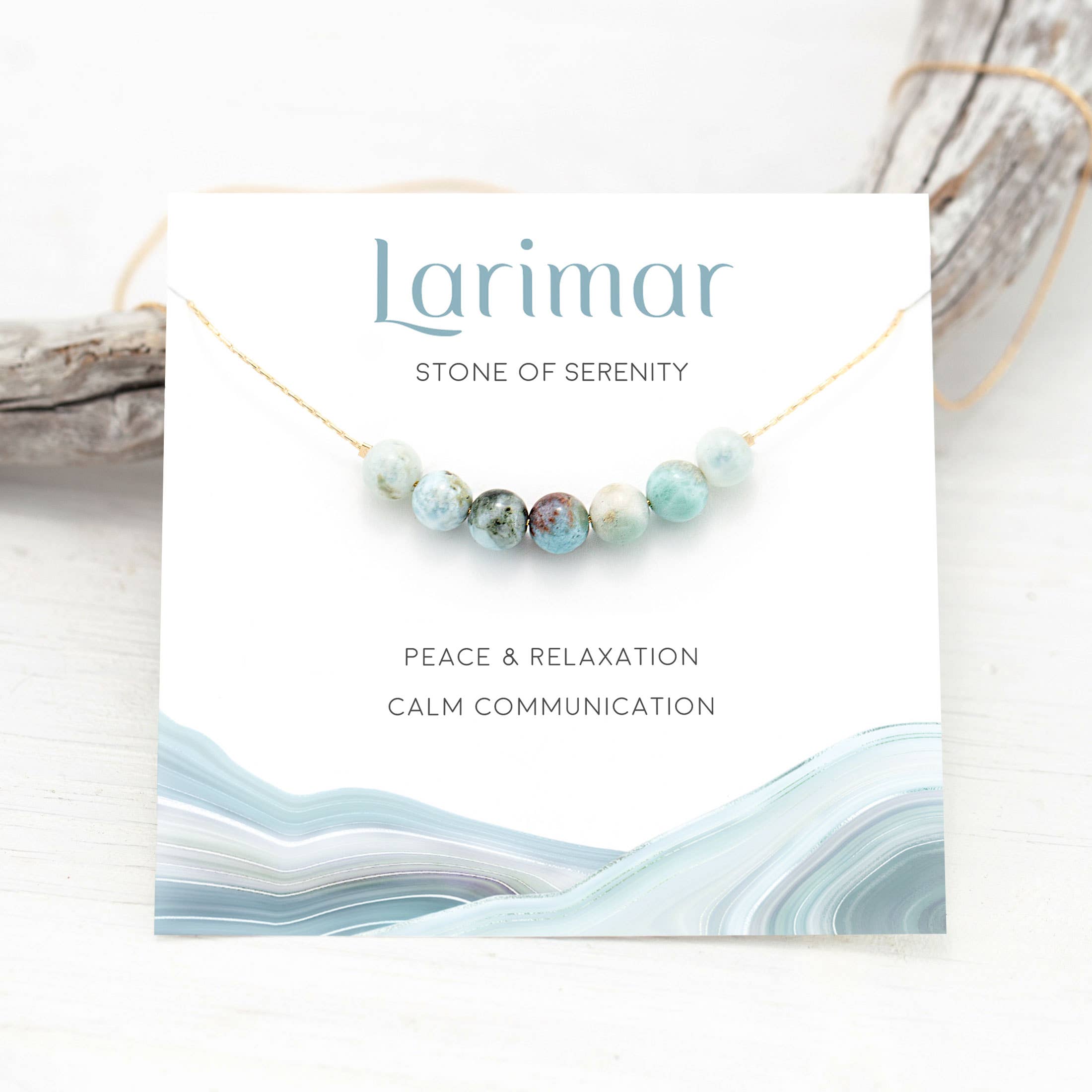 Delezhen – Engroshandel Perlehalskæde – Træ agat naturlige ædelsten halskæde Stress Relief halskæde8