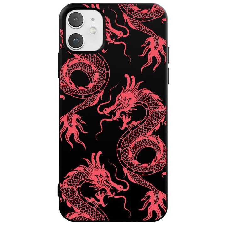 iPhone 11/12/13/14/15 Dragon telefonetui for engroshandel hos Deercase