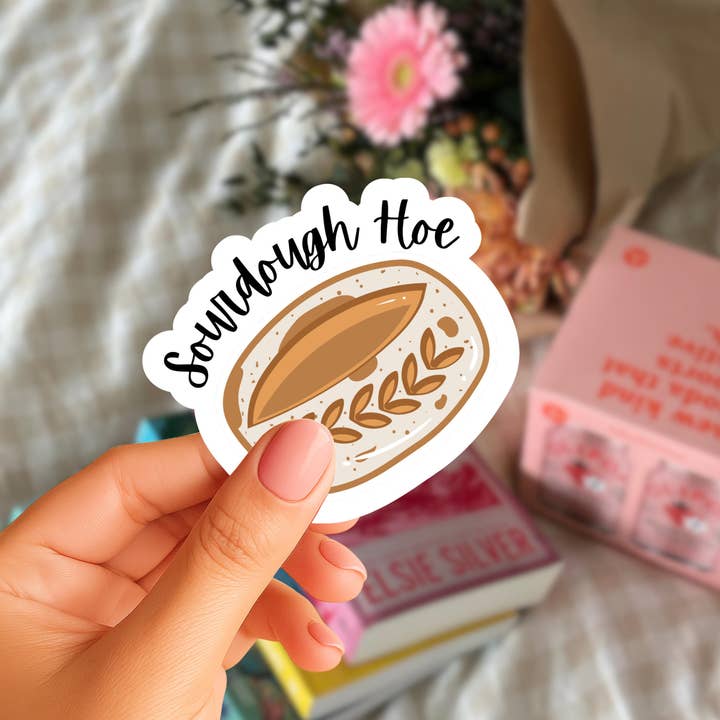 Sourdough Hoe Sticker for wholesale by Ash Aesthetics Co
